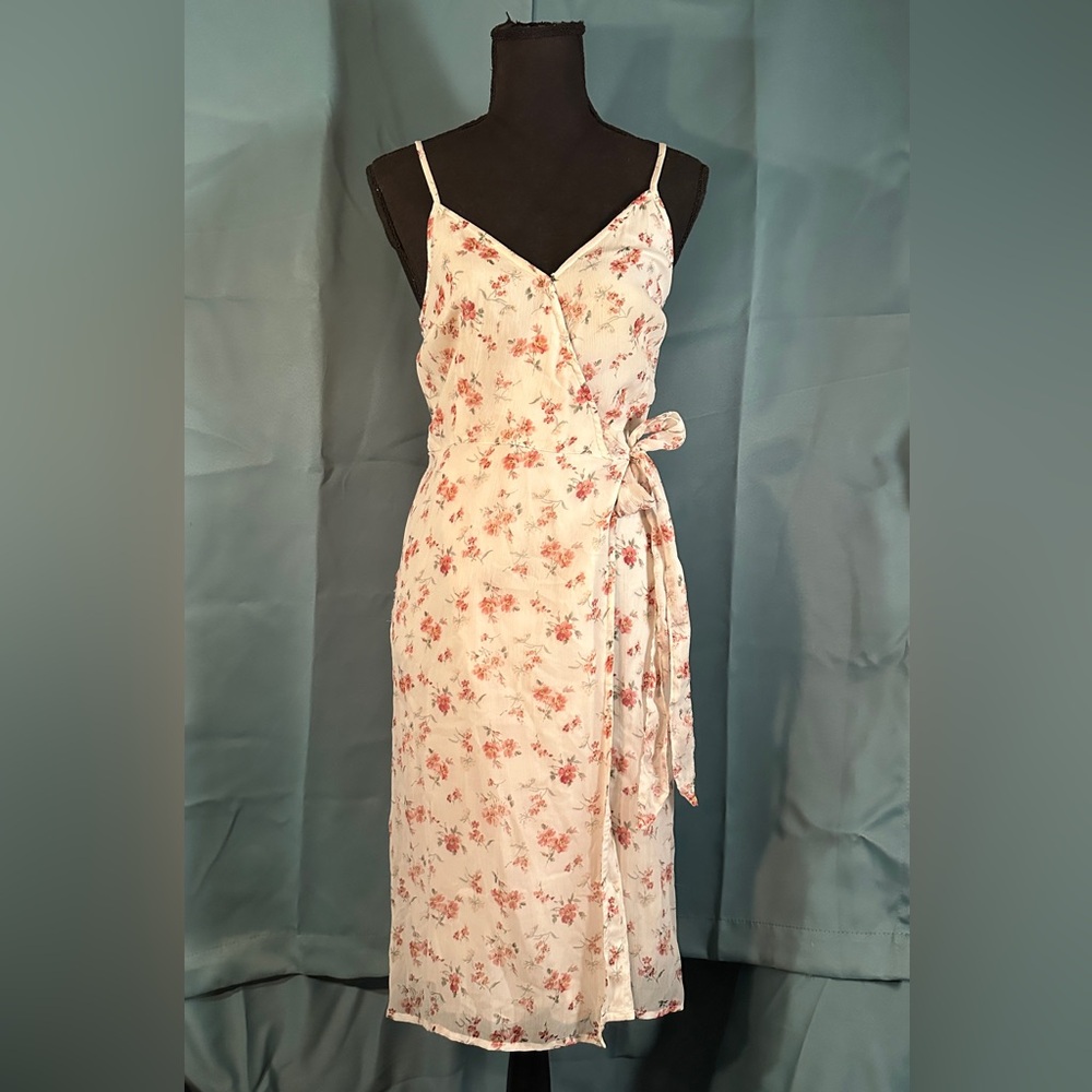 Abercrombie & Fitch - White Floral Midi Dress - XSP